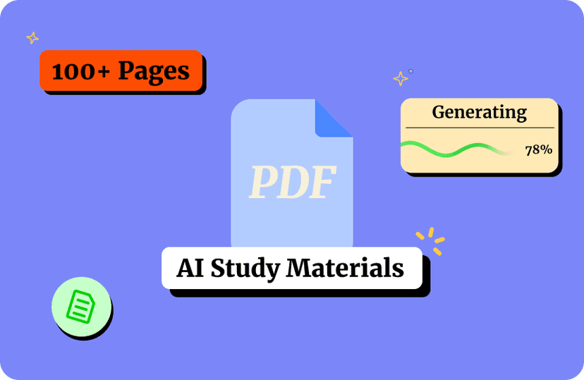 AI study material generator